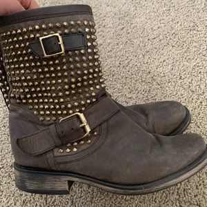 Steve Madden Studded Biker Boots